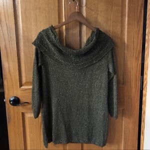 Women’s Chico’s Off Shoulder Sweater Green